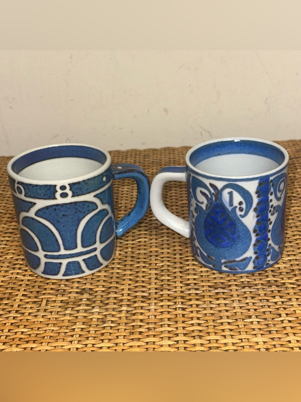 Vintage Royal Copenhagen 1968 1969 Faience Annual 6 Ounce Mug By Hans Andersen